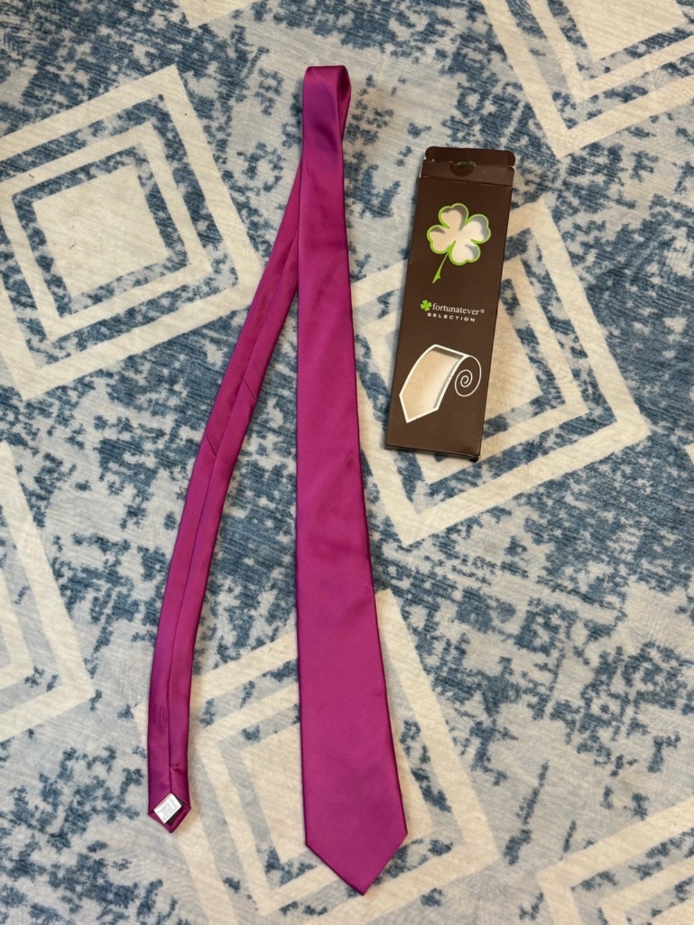 New Magenta Tie - Solid Satin Finish